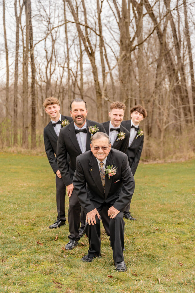 Groom with groomsmen